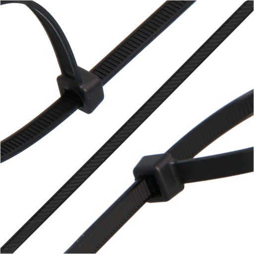100x sťahovacie pásky Káblové pásky Zipsy 4,8 x 300 mm Silné UV sťahovacie pásky