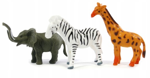 ZVIERATÁ POSTAVY DIVOKEJ zoo safari ŽIRAFA LEV SLON
