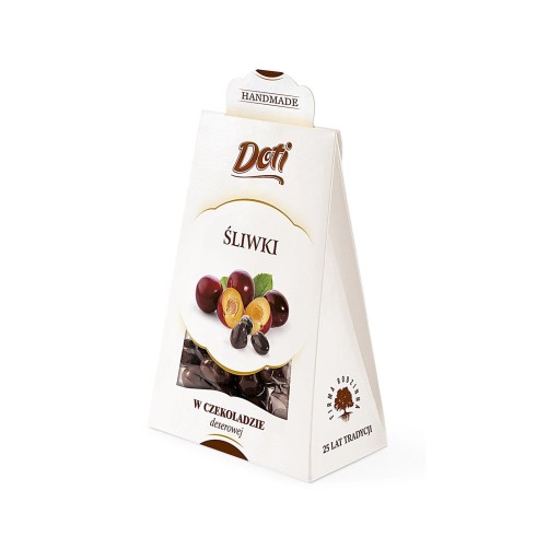 Slivky v tmavej čokoláde Premium Doti Elegancka vrecúško 100 g