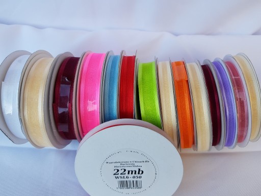 Saténová stuha Silver Stripes, 6mm/27mb, 3 farby na výber