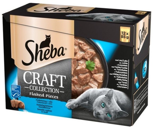 Sheba CRAFT Rybie príchute v omáčke 12x85g
