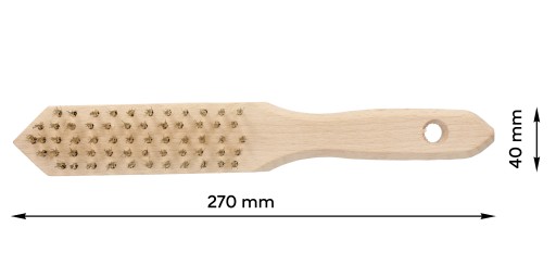 5-radová drôtená kefa na hrdzu