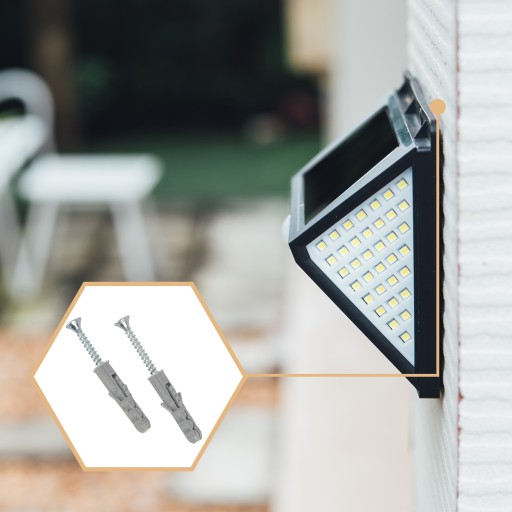 SOLÁRNA LAMPA 100LED SO SNÍMAČOM POHYBU A SÚMRAK HALOGÉN