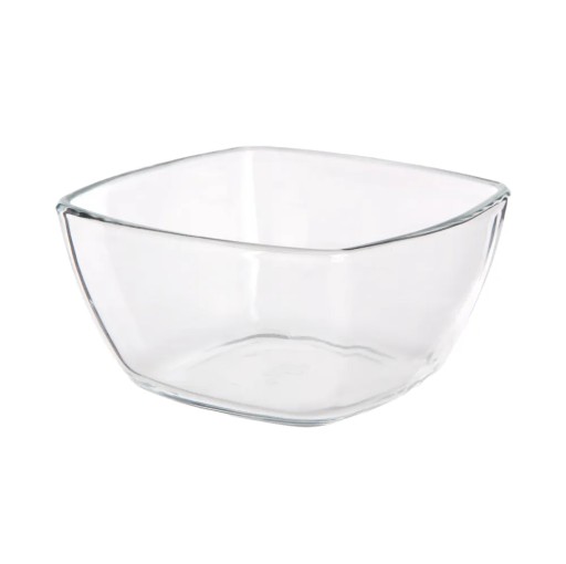 Altom Design štvorcová sklenená miska na občerstvenie, 12 cm, 500 ml