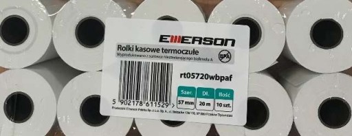 TERMÁLNE VALCE POKLADNICE EMERSON POKLADŇA 57X20 10KS