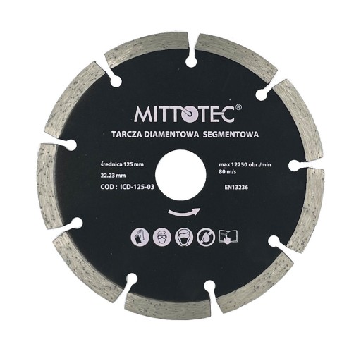 DIAMANTOVÝ DISK, SEGMENTOVANÝ 125 MM