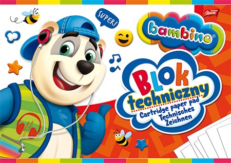 St. Majewski Bambino A4 technický blok 10k biely