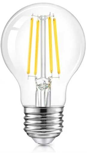 E27 LED 10W žiarovka Edison, ozdobná A60 WW