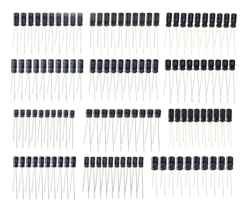 665 Sada elektrolytických kondenzátorov 120 ks