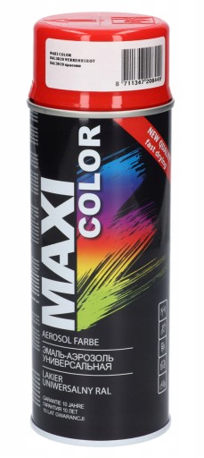 MAXI COLOR LAK V SPREJU Červená RAL 3020 400ml