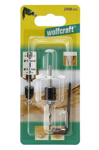 Stredový vrták so skosením 3,2 - 12 mm Wolfcraft
