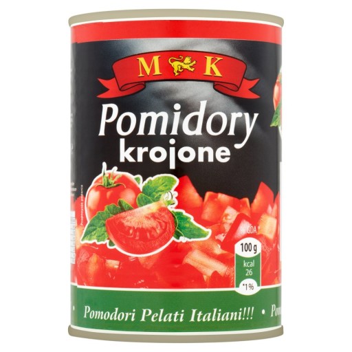 MK paradajky nakrájané na plátky 400 g