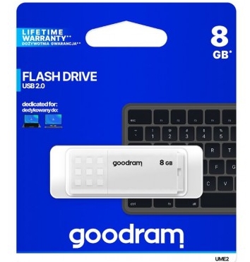 Goodram Pendrive UME2 8GB USB 2.0 biely