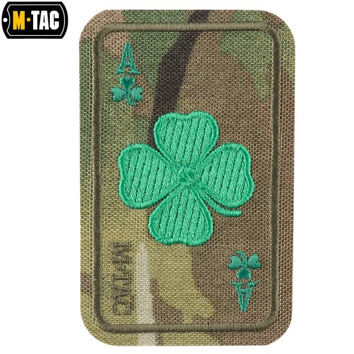 NÁŠIVKA NA VELCRO LUCKY AS CLOVER M-TAC VYŠÍVKA MULTICAM