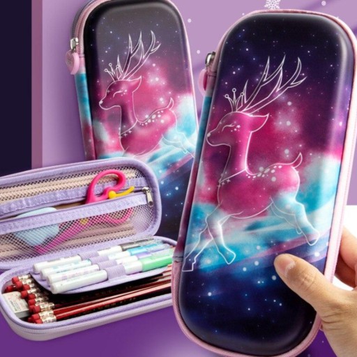 ŠKOLSKÝ peračník, vystužený vačok, GALAXY TUBE, MULTIFUNKČNÉ KUFRE
