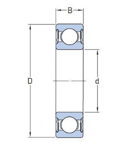 Guličkové ložisko FŁT 6205 2RS 25x52x15 mm