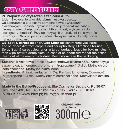 Čistiaci prostriedok na autočalúnenie, 300 ml