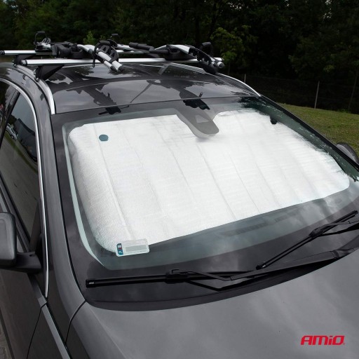 Strieborný kryt na čelné sklo - 130x60 cm