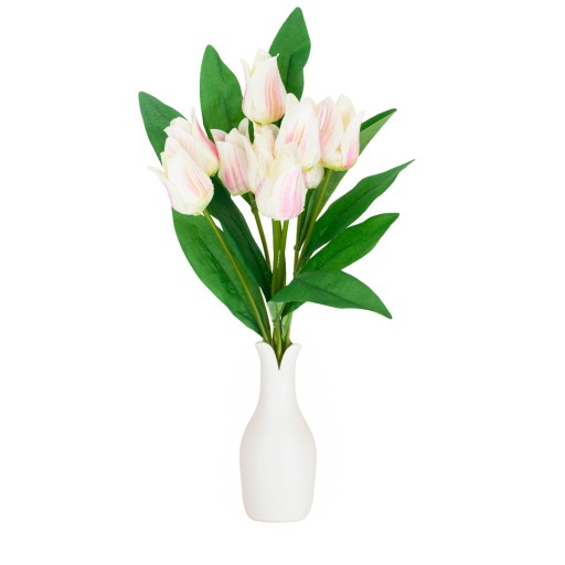 TULIPÁNOVÁ VEĽKÁ KYTICA TULIPÁNOV X9 ružová UMELÉ KVETY TULIPÁNY V KYTICI