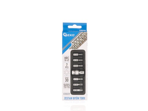 7 kusov sada TORX skrutkovacích bitov T25-T55 (10/100)
