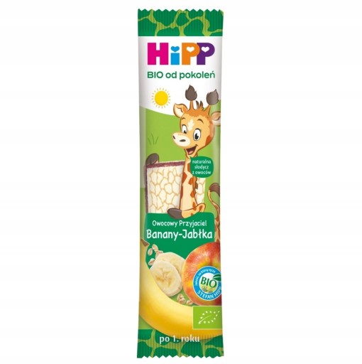 HIPP BIO Ovocná tyčinka banány jablká 1+ 23 g