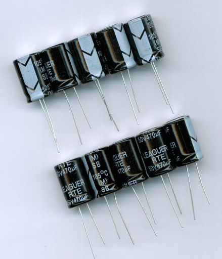 470uF 50V NÍZKY ESR 470 µF 50 V (10 KS) ELEKTROLYTICKÝ KONDENZÁTOR