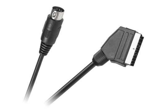 Kábel EURO scart - DIN 5pin 5p 1,2m (1108)
