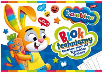 Technická podložka BAMBINO A4, 10 listov, biela