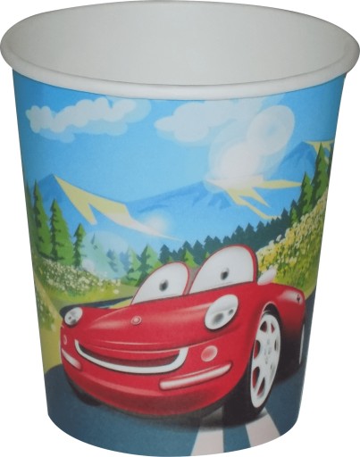 AUTKO Papierové poháre Hrnček 250ml 6 ks