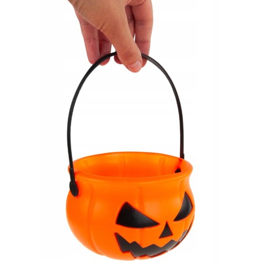Halloween tekvicový košík, vedierko, taška, nádoba na sladkosti