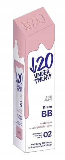 UNDER TWENTY ZMATŇUJÚCI ANTIBAKTERIÁLNY BB KRÉM 02