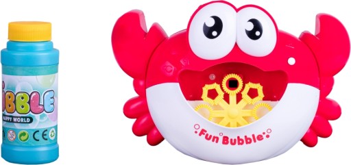 STROJ NA MYDLOVÉ BUBLINY, BUBLINY KRAB + TEKUTINY