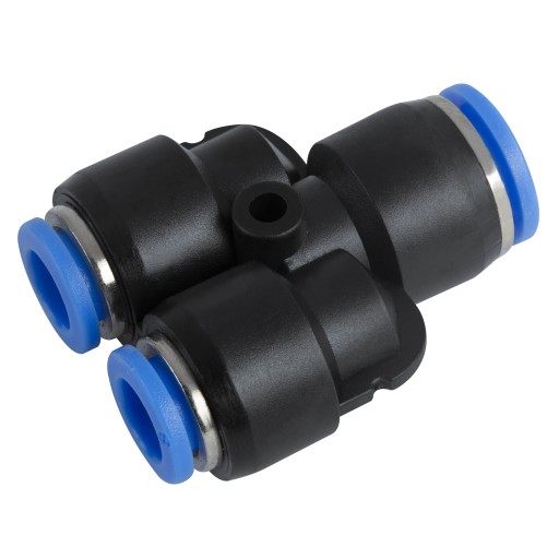 PNEUMATICKÝ ZÁSUVNÝ KONEKTOR Y-TEE AUTO PY 6 mm