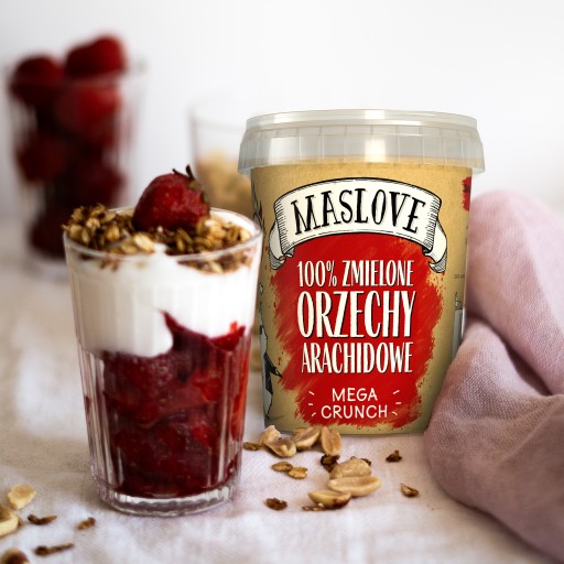 ARAŠIDOVÉ MASLO CRUNCHY 100% MASLOVE ARAŠIDOVÉ MASLO