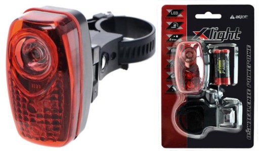 VÝKONNÉ MALÉ ZADNÉ SVETLO X-LIGHT LED BATÉRIE (JY-6001T) NA PODPORU SEDADLA