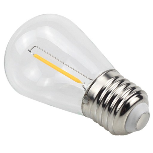E27 LED FILAMENT 1W WARM žiarovka na girlandy