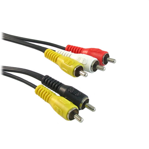Pripojenie 3 RCA zástrčiek k 2 RCA zástrčkám 1,5 m