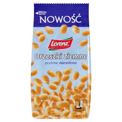Arašidy Lorenz, pražené, nesolené, 160 g
