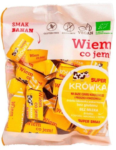 BANÁNOVÝ FUDGE, BEZ MLIEKA, BIO cukríky, 150g, BANÁNOVÁ príchuť, BEZLEPKOVÝ FUDGE