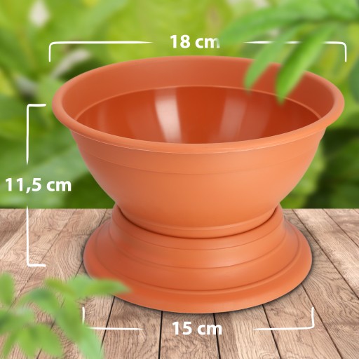 CINTORINOVÝ KVETINÁČ NÁHROBOKÁ MISKA PLASTOVÝ KRYT TRÁVNIK 18cm