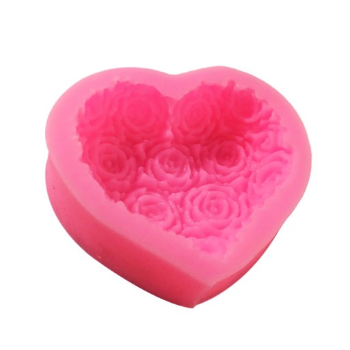 Silikónová forma na mydlá Rose Heart Mydlarnia MF-441