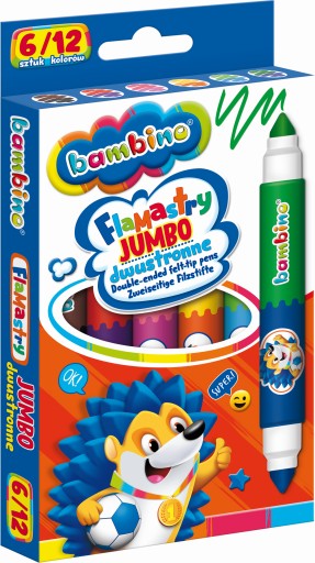 JUMBO popisovače obojstranné 6/12 BAMBINO 3172