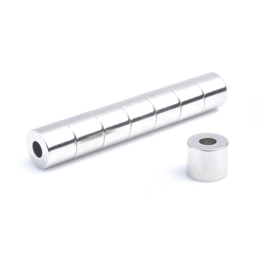 Neodymový prsteňový magnet MP 12x5x10 N38 1 kus