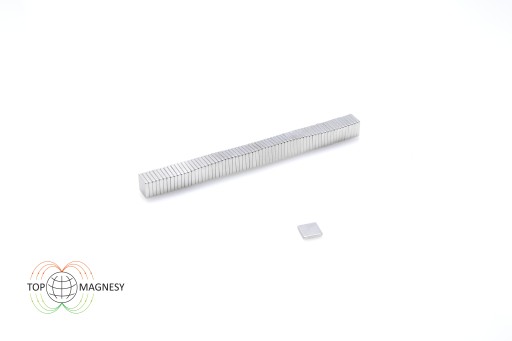 Neodymový tanierový magnet MPŁ 5x5x1 N38 50 ks.