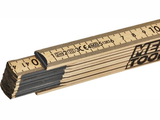 MEECTOOLS DREVENÝ SKLÁDACÍ TESARSKY MIERY 2 m
