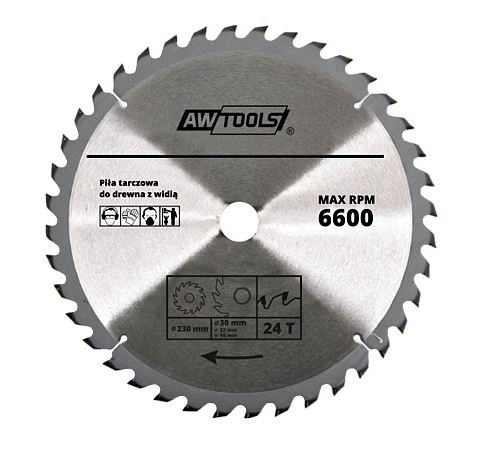AWTOOLS WIDI OKRUHOVÁ PÍLA 115x22x30z AW48451