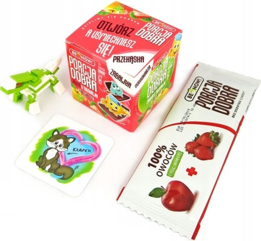 Jablkovo-jahodové KOCKOVÉ LISTY, POHODNÁ PORCIA 16g | HRAČKA PREKVAPENIA