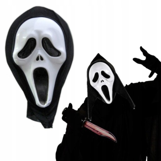 SKRREAMOVÁ MASKA S KUKÚČNOU MASKOU KUKÚČOU na HALLOWEEN