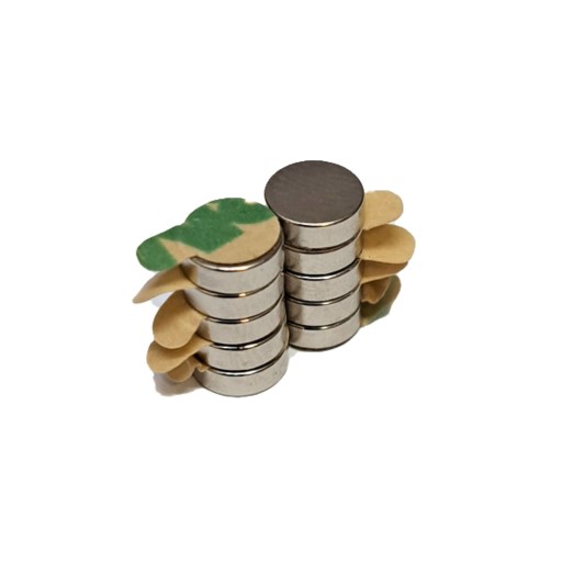 NEODYMOVÝ MAGNET 6x2 mm VALEC S 3M LEPICÍ PÁSOU