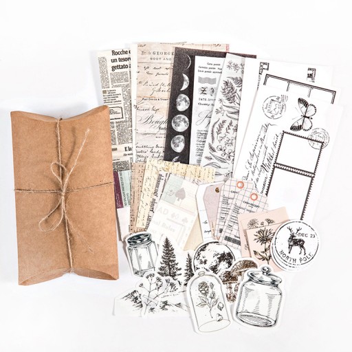 NÁLEPKY PRE PLÁNOVAČ DENNÍKOV SCRAPBOOKING VINTAGE NOTEBOOK ŠKOLSKÉ DEKORATÍVNE
